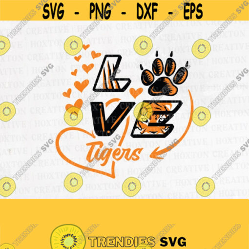 Tigers Football Svg Mama Svg Football Iron on Tigers Svg Foam Finger Svg Chevron Cheerleader Svg Mom Love TigersDesign 156