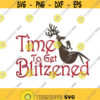 Time to get Blitzened Christmas Reindeer Monogram Machine Embroidery INSTANT DOWNLOAD pes dst Design 954
