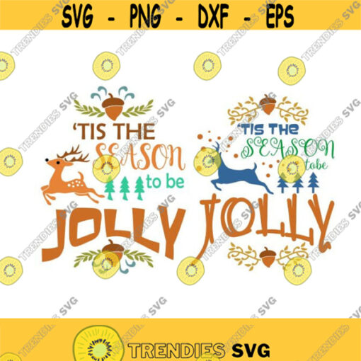 Tis the season to be jolly Christmas Cuttable Design SVG PNG DXF eps Designs Cameo File Silhouette Design 1980