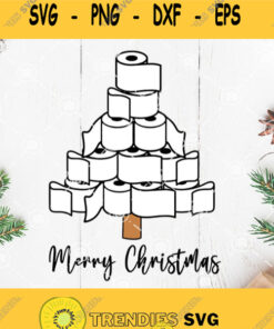 Toilet Paper Merry Christmas Tree Svg Merry Christmas Svg Christmas Tree Svg Toilet Paper Svg Svg Cut Files Svg Clipart Silhouette Svg