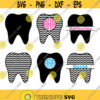 Tooth SVG Tooth Monogram SVG Teeth SVG Dentist Tooth Svg Cut Files Dentist Cutting File Silhouette Files Cricut Files Dxf Eps Png. .jpg