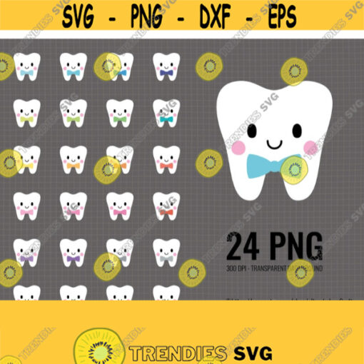 Tooth with Bow Tie Clipart. Digital Dentist Appointment Reminder Dental Care Icons Hygiene Planner Printable Stickers. Tooth Fairy Bag PNG Design 690