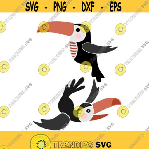 Toucan Bird cuttable Design SVG PNG DXF eps Designs Cameo File Silhouette Design 1070