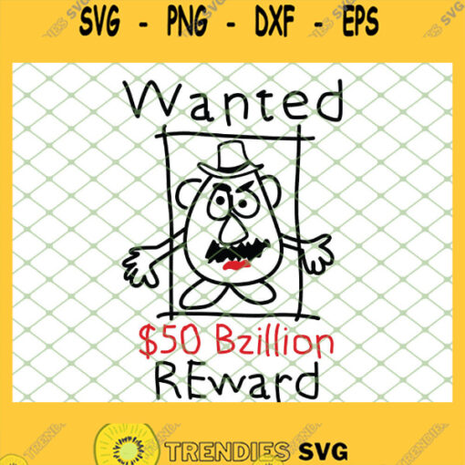 Toy Story Wanted Mr Potato SVG PNG DXF EPS 1