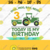 Tractor SVG Farm Tractor theme birthday party shirt John Deere Oink Moo Bah Neigh Birthday Farming Party Birthday Boy Design 125