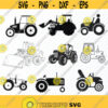 Tractor SVG Files for Cricut Vector Images Silhouette Tractor Bundle Clipart Farm SVG clip art clipart Eps Png Dxf Farm tractor svg Design 214