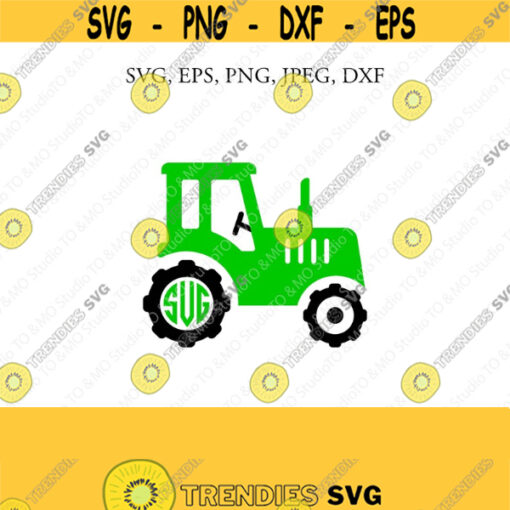 Tractor SVG Tractor Monogram Svg Tractor Clipart Tractor Tractor Print Tractor Cut files SVG Files Cricut Silhouette Cut Files