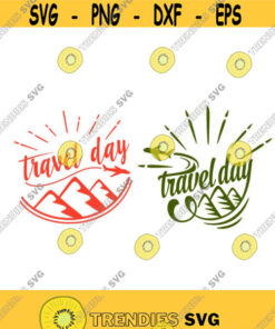 Travel Day Airplane Cuttable Design Pack SVG PNG DXF eps Designs Cameo File Silhouette Design 1633
