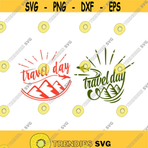 Travel Day Airplane Cuttable Design Pack SVG PNG DXF eps Designs Cameo File Silhouette Design 1633