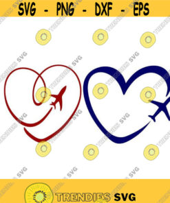 Travel Heart Cuttable Design SVG PNG DXF eps Designs Cameo File Silhouette Design 256