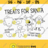 Treats for Santa Tray SVG. Cookies for Santa Placemat. Dear Santa Cookies Cut Files. Vector Files Cutting for Machine png dxf eps jpg pdf Design 771