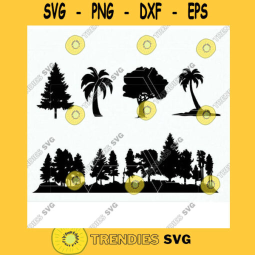 Tree Svg Forest SVG File Tree Silhouette Fine Tree Palm Tree Svg Forest Silhouette Svg Tree Cut File Tree Cricut. Tree Cameo