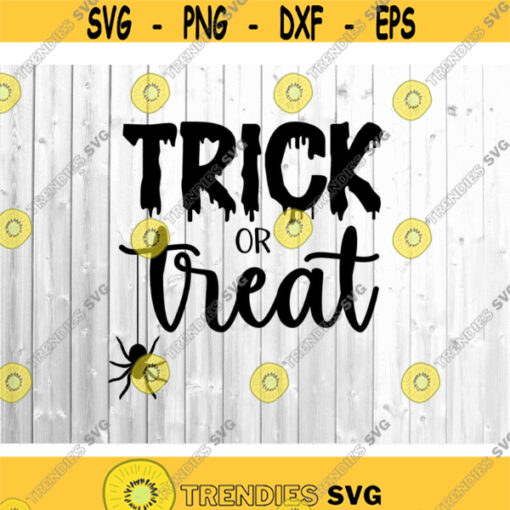 Trick or Treat SVG halloween svg Halloween shirt spiderweb svg eps png