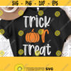Trick or Treat SvgPumpkin Svg Cut FileHalloween Svg For KidsHalloween Shirt SvgPngEpsDxfPdf Vector Clipart Silhouette Cricut Download Design 310
