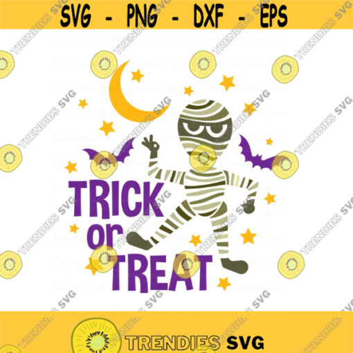 Trick or treat svg mummy svg halloween svg png dxf Cutting files Cricut Funny Cute svg designs print for t shirt quote svg Design 184