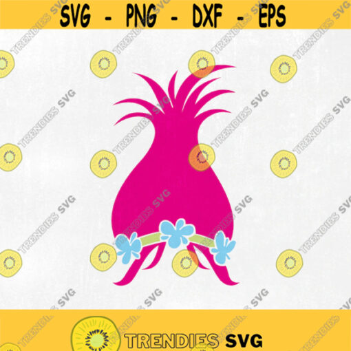 Trolls svg Troll Poppy Hair svg Cricut explore design space silhouette cameo Cut files for Cutting Machines Instant Download. Design 86