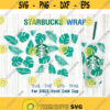 Tropical Leaves Starbucks Cup svg Starbucks Cold Cup Venti Size 24 Oz SVG DIY Instant Download for Cricut Cutting Machine Design 2