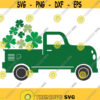 Truck svg clover svg Saint Patricks day svg truck with clovers svg png dxf Cutting files Cricut Cute svg designs print for t shirt Design 438