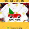 Truck with Christmas Tree Svg Vintage Red Car Svg Christmas Shirt Svg Design for Baby Boy Girl Mom Dad Granny Grandpa Cricut File Design 850