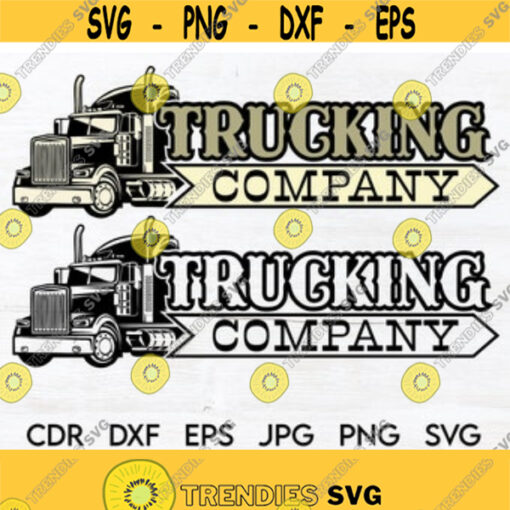 Trucking company svg design instant download vintage trucking silhouette vector truck svg cut file semi truck 18 wheeler design Design 42