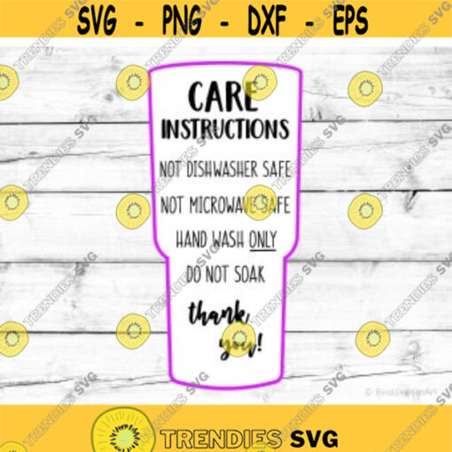 Tumbler Care Instructions Card Svg Care Card Svg Digital Care Card Svg Tumbler Care Print Png Tumbler Care Svg for Cricut Svg for Silhouette Design 5957.jpg