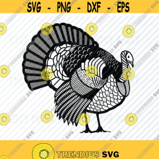 Turkey SVG Files Bird Vector Images Clipart Thanksgiving SVG Image For Cricut Turkey Silhouette Eps Png Dxf Clip Art holiday svg Design 467