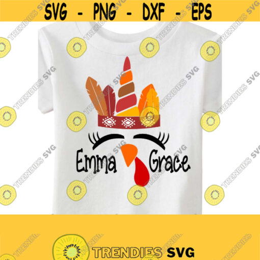 Turkey SVG Unicorn SVG Thanksgiving SVG Thanksgiving Clipart Svg Dxf Ai Pdf Eps Png Jpeg Digital Cut Files Print Files