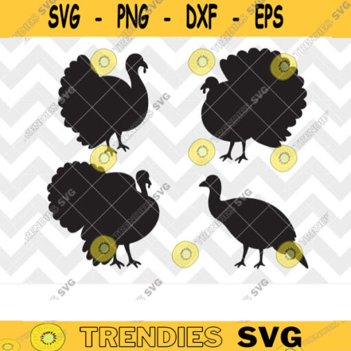 Turkey Silhouette Svg Png Male and Female Turkey Silhouette Svg Thanksgiving Turkey Bundle Svg Turkey Shape Cut Files Dxf Clipart copy