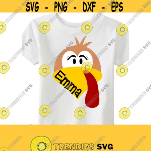 Turkey Svg Thanksgiving Svg Girl Turkey Svg SVG DXF EPS Ai Png Jpeg Pdf Digital Cut File Instant Download Design 1007