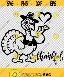 Turkey Thanksgiving Bird SVG PNG EPS File For Cricut Silhouette Cut Files Vector Digital File