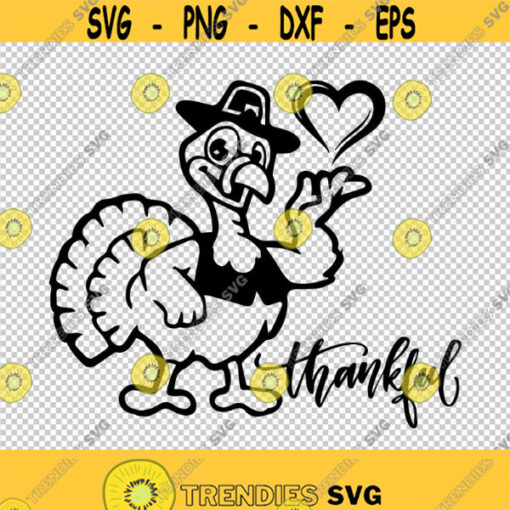 Turkey Thanksgiving Bird SVG PNG EPS File For Cricut Silhouette Cut Files Vector Digital File