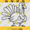 Turkey Thanksgiving Bird SVG PNG EPS File For Cricut Silhouette Cut Files Vector Digital File Design 112