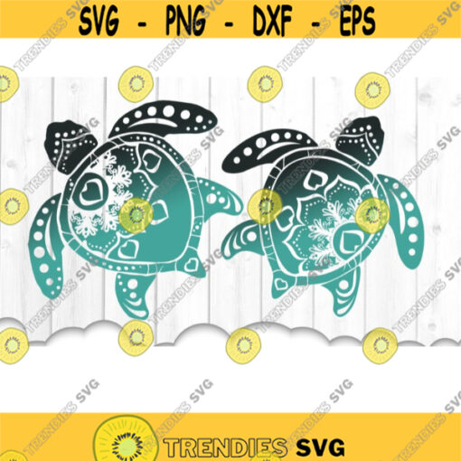 Turtle Mandala SVG Bundle Mandala SVG Turtle SVG Bundle Sea Turtle Svg Turtle Svg Files For Cricut Iron On Transfer Summer Svg .jpg