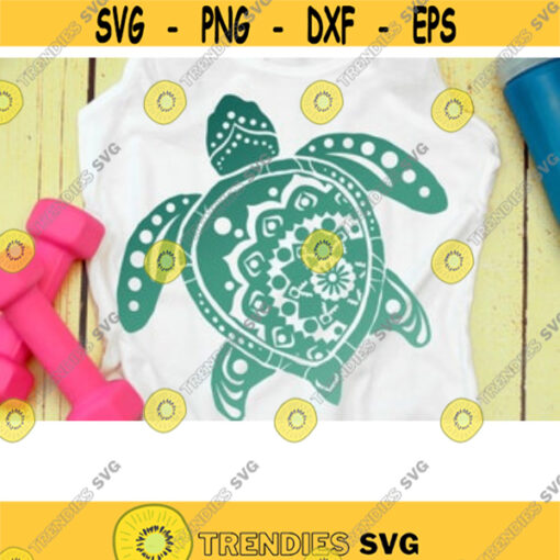 Turtle Mandala SVG Files For Cricut Turtle SVG Sea Turtle SVG Palm Tree svg Summer svg Beach svg Cut Files Iron On Transfer .jpg