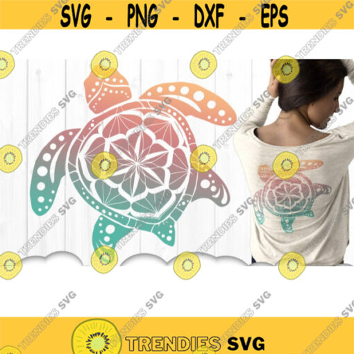 Turtle Mandala Svg Bundle Turtle SVG Files For Cricut Mandala SVG Turtle SVG Sea Turtle Shirt Iron On Vinyl Decal Svg .jpg