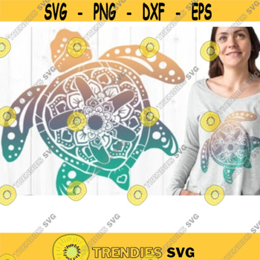 Turtle Mandala Svg Files For Cricut Sea Turtle Svg Turtle Clipart Mandala Turtle Svg Files Floral Mandala Svg Beach Turtle Svg .jpg