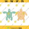 Turtle Sea Ocean Beach Summer Cuttable Design SVG PNG DXF eps Designs Cameo File Silhouette Design 366