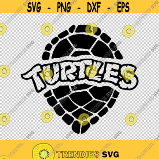 Turtles Ninja Shell SVG PNG EPS File For Cricut Silhouette Cut Files Vector Digital File
