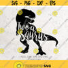Two A Saurus Svg File DXF Silhouette Print Vinyl Cricut Cutting SVG T shirt Design One a Saurus Birthday svgdinosaur svg png dxf Design 16