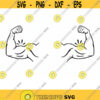 Two Bicep Strong SVG. Bodybuilding Svg. Strong Arm Svg. GYM Workout Svg. Bicep Svg. Bicep Muscle Svg. Bicep Silhouette. Bicep Clipart. EPS.