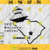 UFO Welcome Center Bowman SC svg png ai eps dxf files For decals printing t shirts CNC and more Design 375
