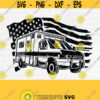 US Ambulance Clipart Svg File Rescue Truck Svg US Emergency vehicle Svg Medical Vehicle Svg US Ambulance Shirt Rescue SvgDesign 724