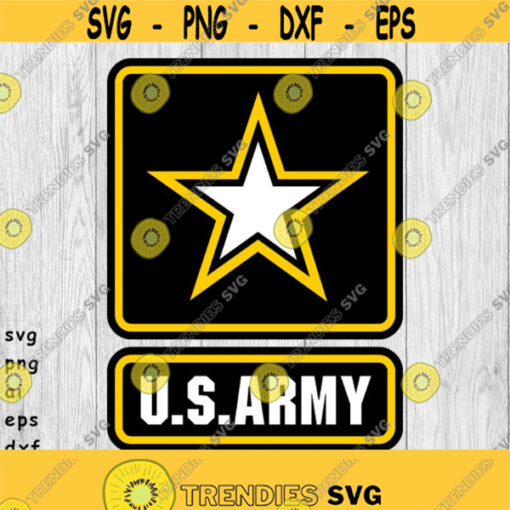 US Army Logo SVG png ai eps dxf files for Auto and Vinyl Decals Printing T shirts CNC Cricut other cut projects Design 393