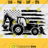 US Backhoe SVG File Backhoe Loader Svg Construction SVG Tractor svg Construction Equipment Heavy Equipment svg Backhoe Cut Files