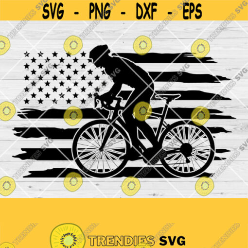 US Cyclist SVG Cycling Svg Bicycle Svg Cyclist Svg Bike Svg Cycling Clipart Files For Cricut Vector Dxf Cut Files For Silhouette