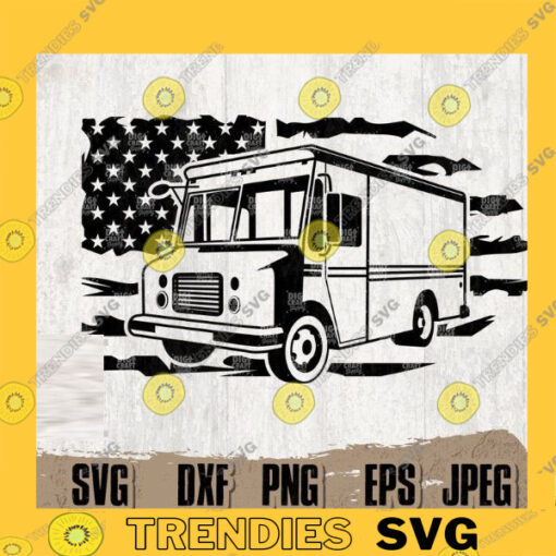 US Delivery Van Digital Files US Deliver van Svg Delivery van Clipart Delivery Truck Svg Mailman Svg Delivery Man svg Delivery Van Png 560 copy