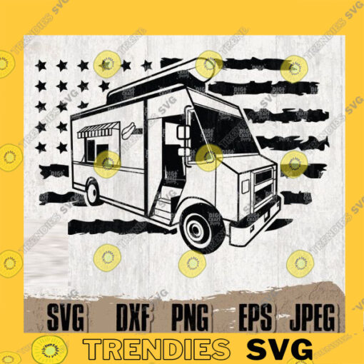 US Food Truck svg 3 US Food Truck png Food Van svg Food Truck Clipart Food Truck Cutfile Instant Download Food Truck Digital Download copy