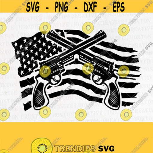US Gun Svg File US Revolver Handgun Svg US Gun Owner Shirt Gun Svg Handgun Svg Revolver handgun Svg Pistol Svg Gun ClipartDesign 309
