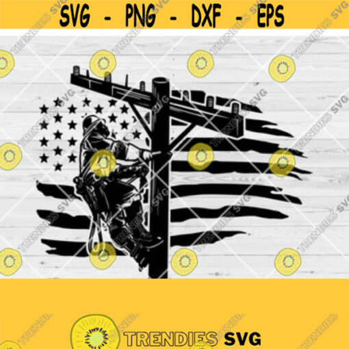 US Lineman Svg American Lineman Svg Us Linemen Svg Lineman Sticker Electrician Svg Lineman Decal Design Climbing Hooks Png Cut Files