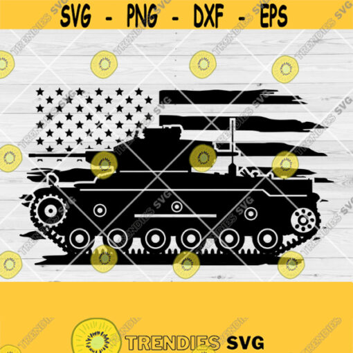 US Military Tank Svg United States Army Svg US Marine War Vehicle World War II Tank Svg Tank Silhouette Military Tank Cutting Files